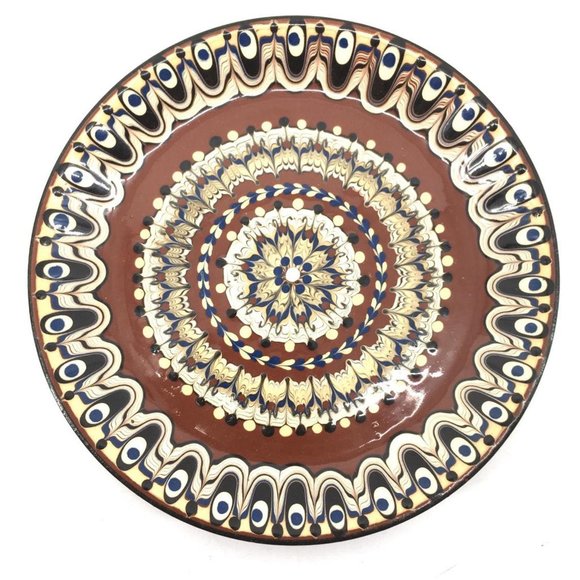 Vintage Bulgarian Pottery Handmade Troyan Redware Terracotta 11 pieces - Picture 7 of 10